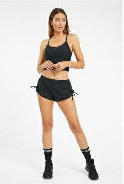 Leah Paisley Sports Bra - Black