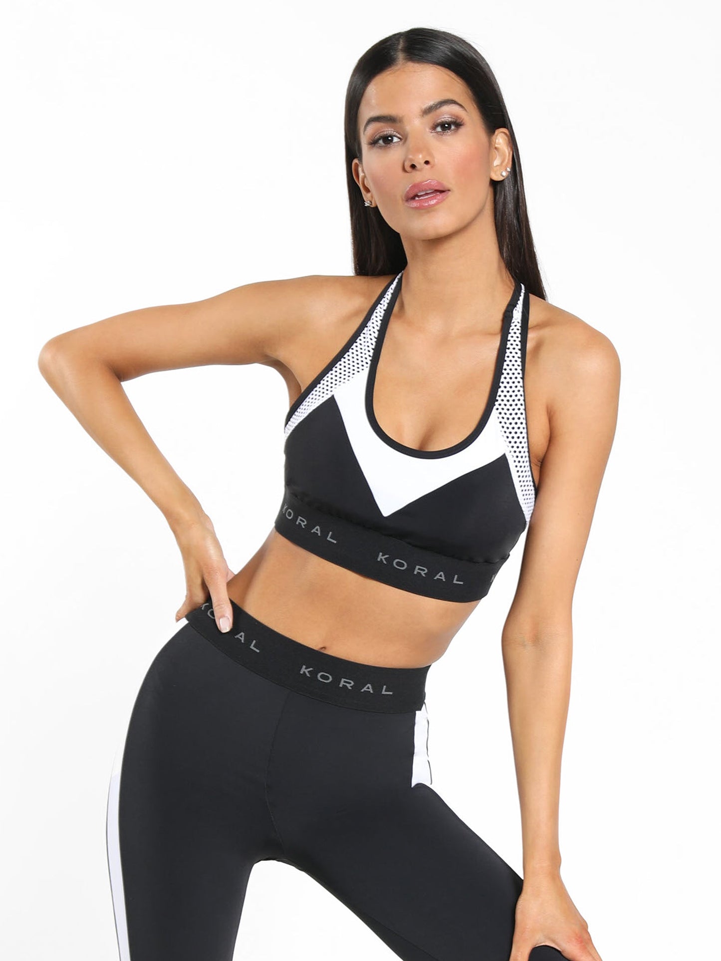 Emblem Versatility Blackout Bra - Black/White