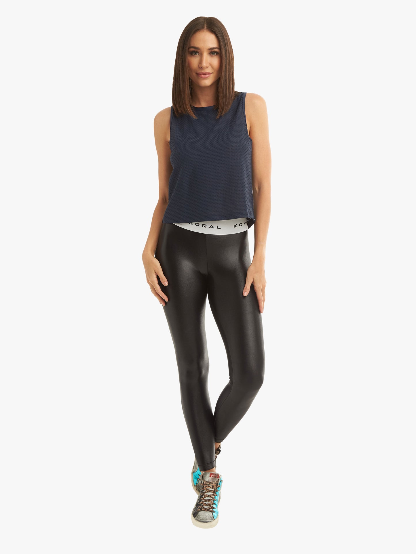 Muscle Netz Tank - Midnight Blue