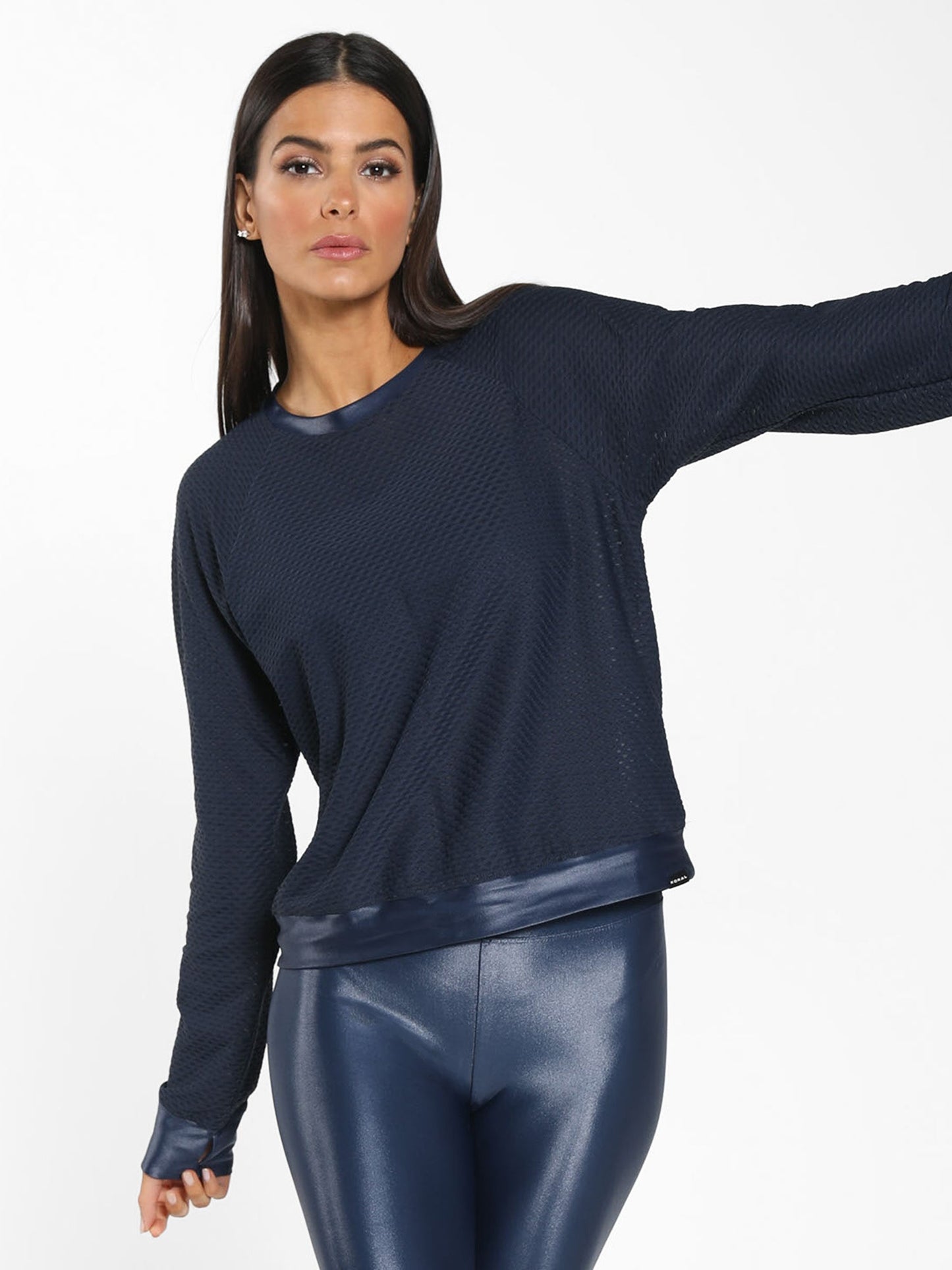 Sofia Netz Pullover - Midnight Blue