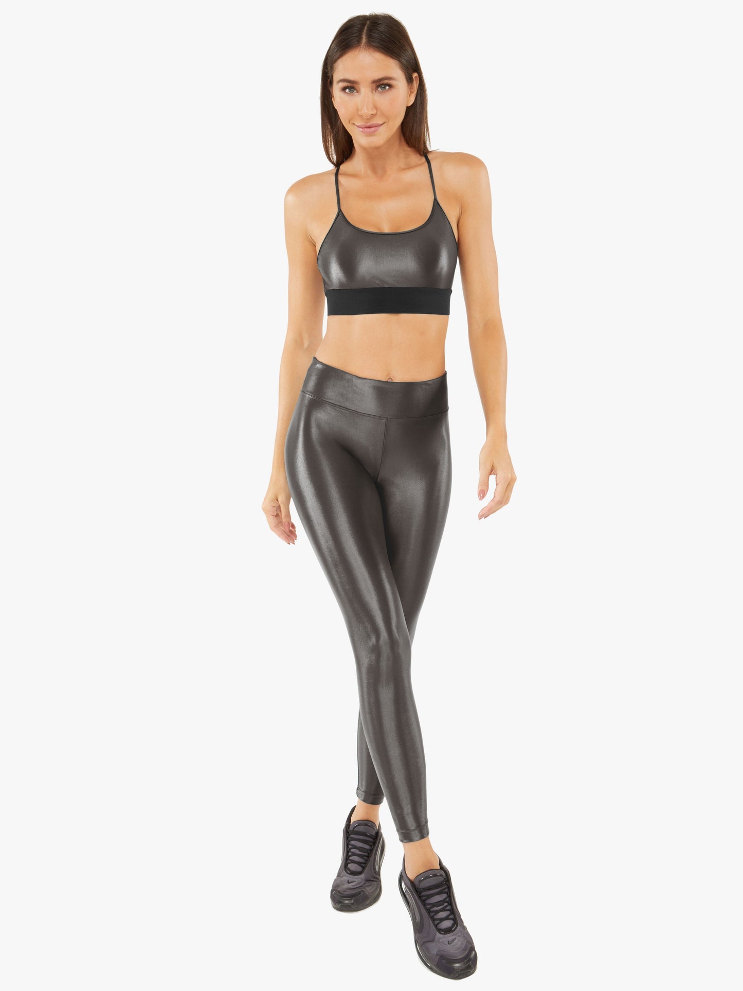Lustrous Infinity High Rise Legging - Lead