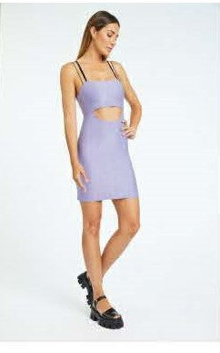 Cammi Snake Mini Dress - Lilac