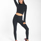 Exceed Rib High Rise Legging - Black