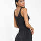 Korra Blackout Crop Top - Black