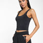 Korra Blackout Crop Top - Black