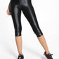 Lustrous Infinity High Rise Capri Legging - Black