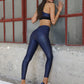Lustrous Infinity High Rise Legging - Midnight Blue