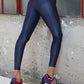 Lustrous Infinity High Rise Legging - Midnight Blue