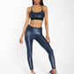 Lustrous Infinity High Rise Legging - Midnight Blue