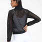 Pump Open Mesh Pullover - Black