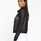 Pump Open Mesh Pullover - Black